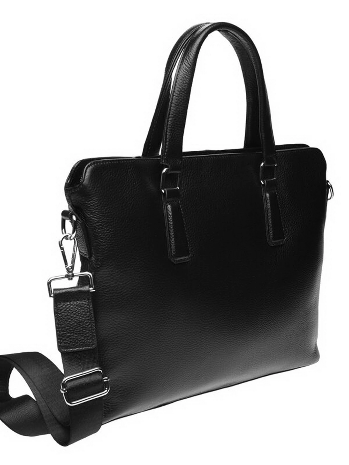 Сумки Borsa Leather модель k19152-1-black Сумки Borsa Leather модель k19152-1-black Фото
