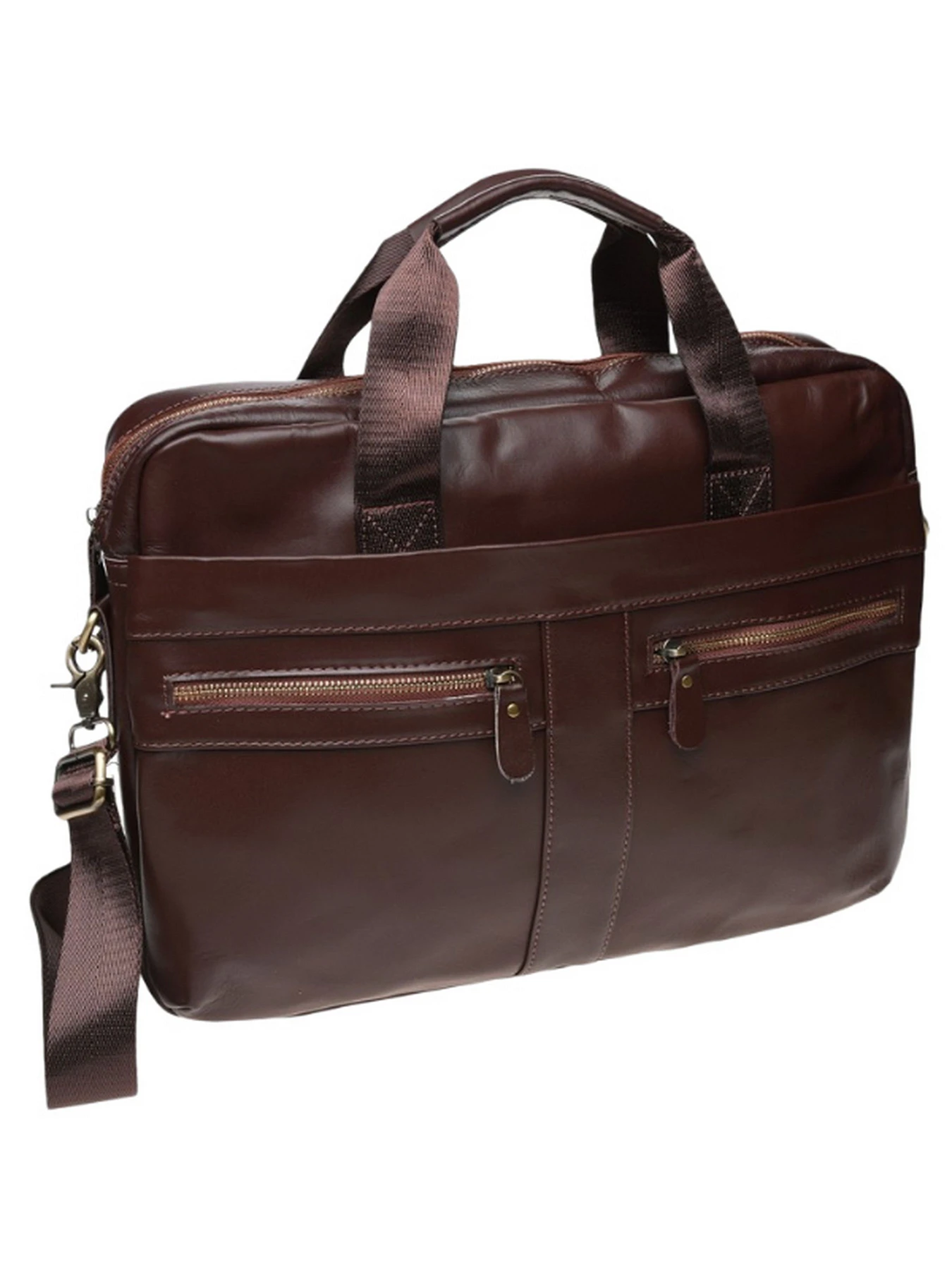 Сумки Borsa Leather модель K11120-brown Сумки Borsa Leather модель K11120-brown Фото