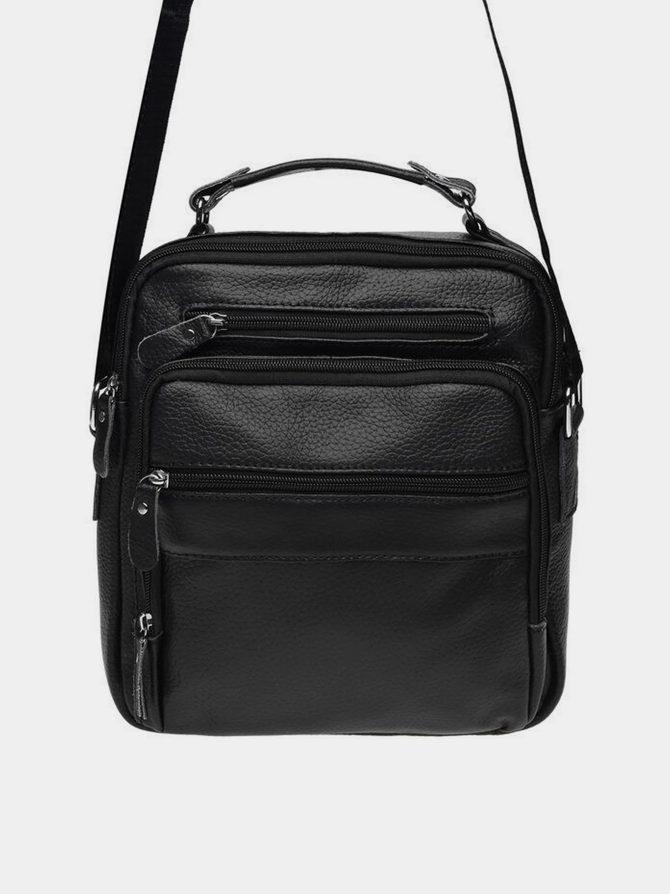 Сумки Borsa Leather модель K15112-black Фото