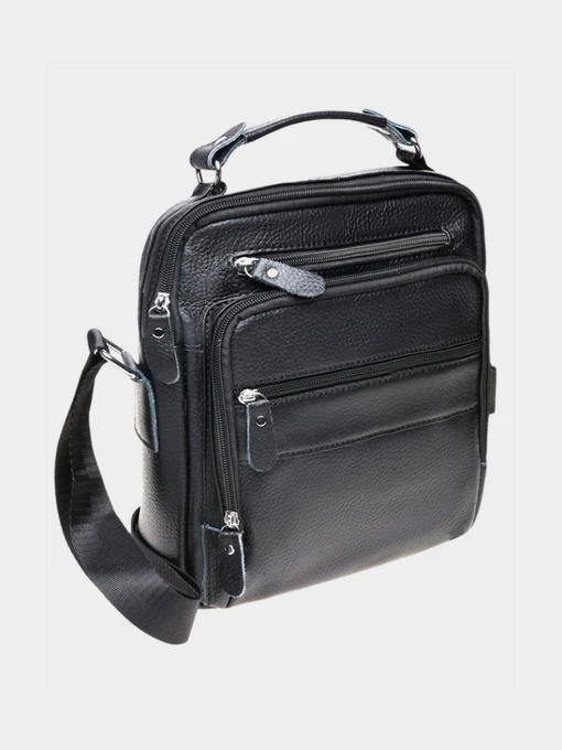 Сумки Borsa Leather модель K15112-black Фото