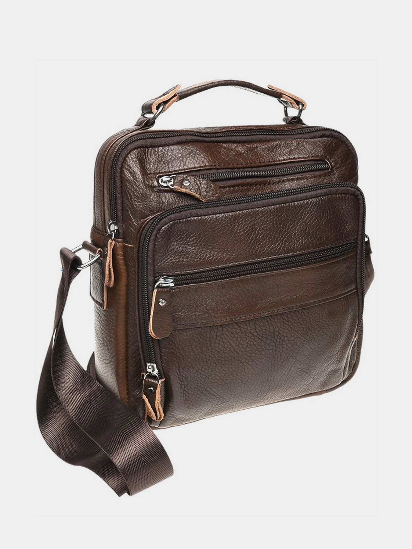 Сумки Borsa Leather модель K15112-brown Фото