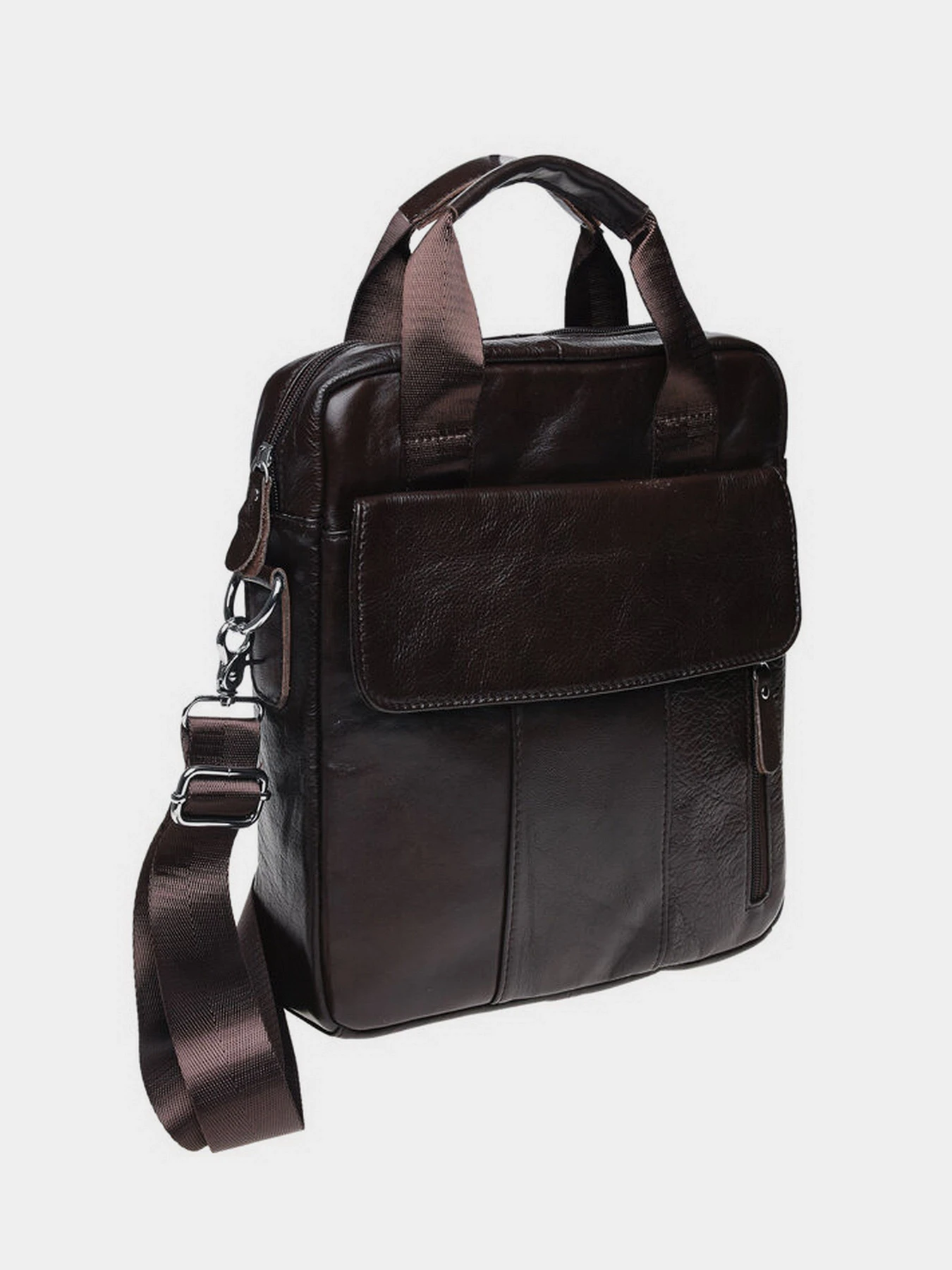 Сумки Borsa Leather модель K18863-brown Фото