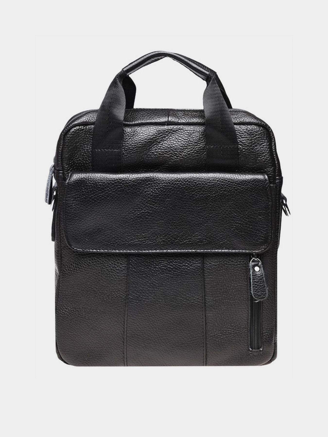Сумки Borsa Leather модель K18863-black Фото