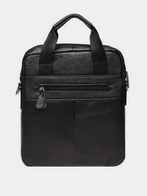 Сумки Borsa Leather модель K18863-black Фото