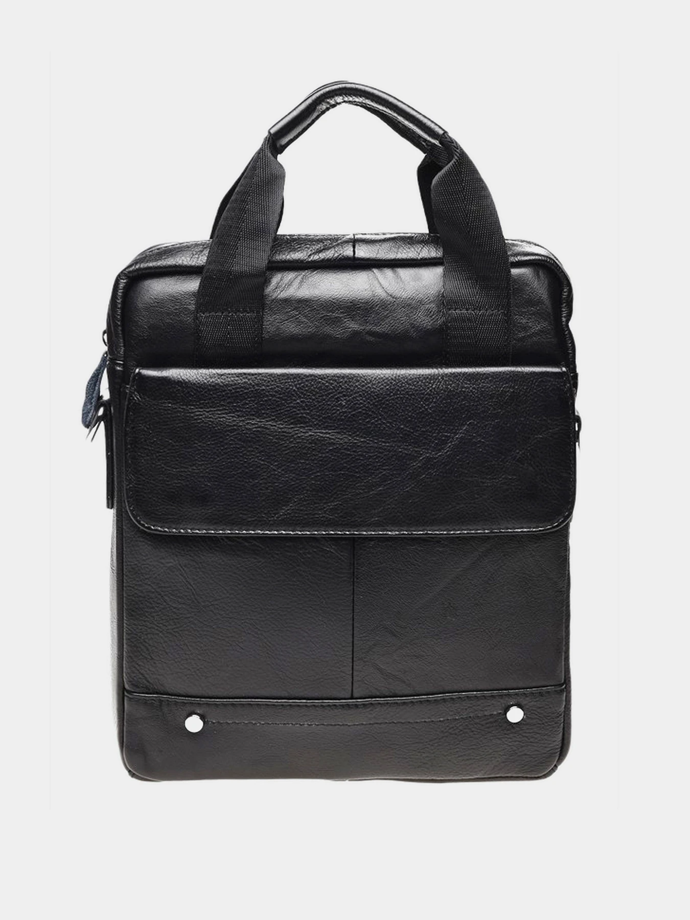 Сумки Borsa Leather модель K18859-black Фото