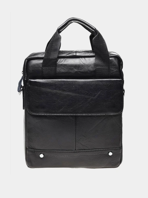 Сумки Borsa Leather модель K18859-black Фото