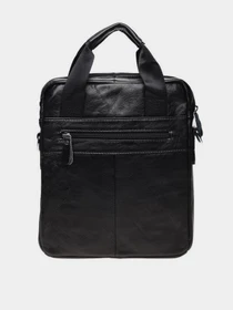 Сумки Borsa Leather модель K18859-black Фото