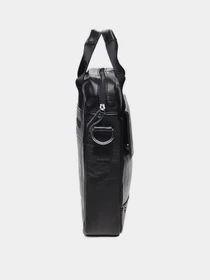 Сумки Borsa Leather модель K18859-black Фото