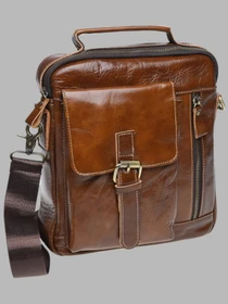Сумки Borsa Leather модель K15027-brown Фото