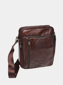 Сумки Borsa Leather модель K18450-brown Фото