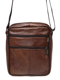 Сумки Borsa Leather модель K18490-brown Фото