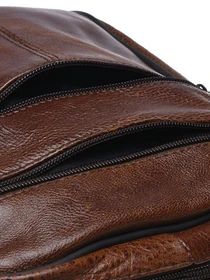 Сумки Borsa Leather модель K18490-brown Фото