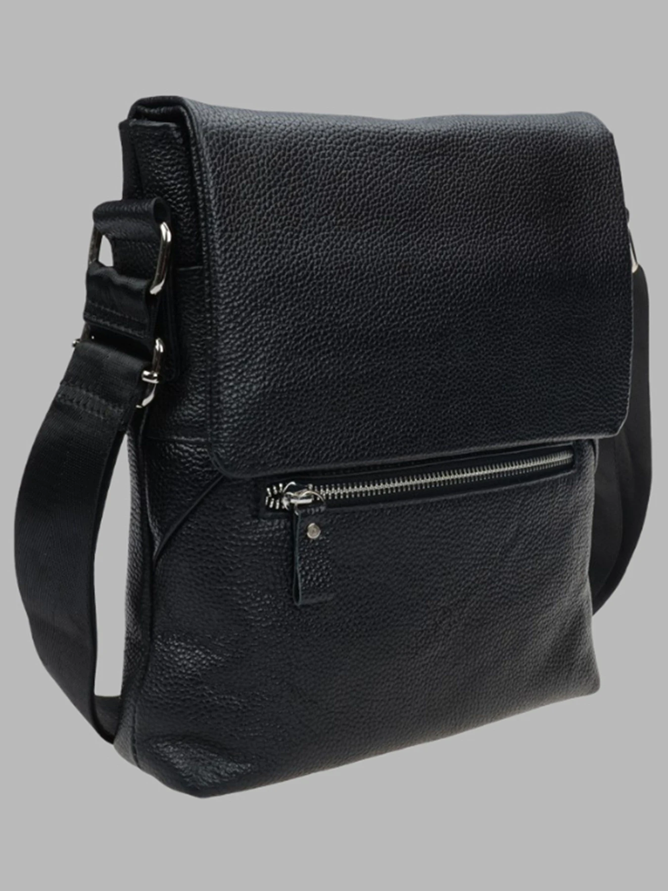 Сумки Borsa Leather модель 1t0013-black Фото