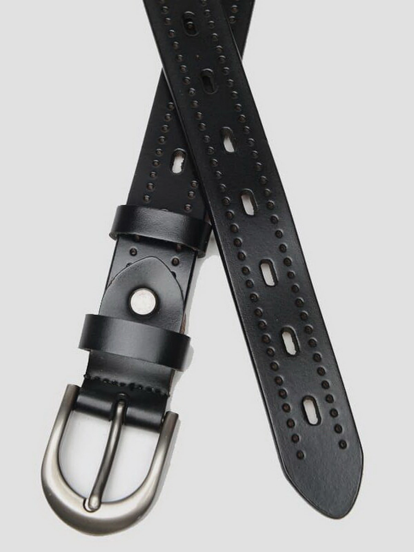 Ремни Borsa Leather модель CV1ZK-078-black Фото
