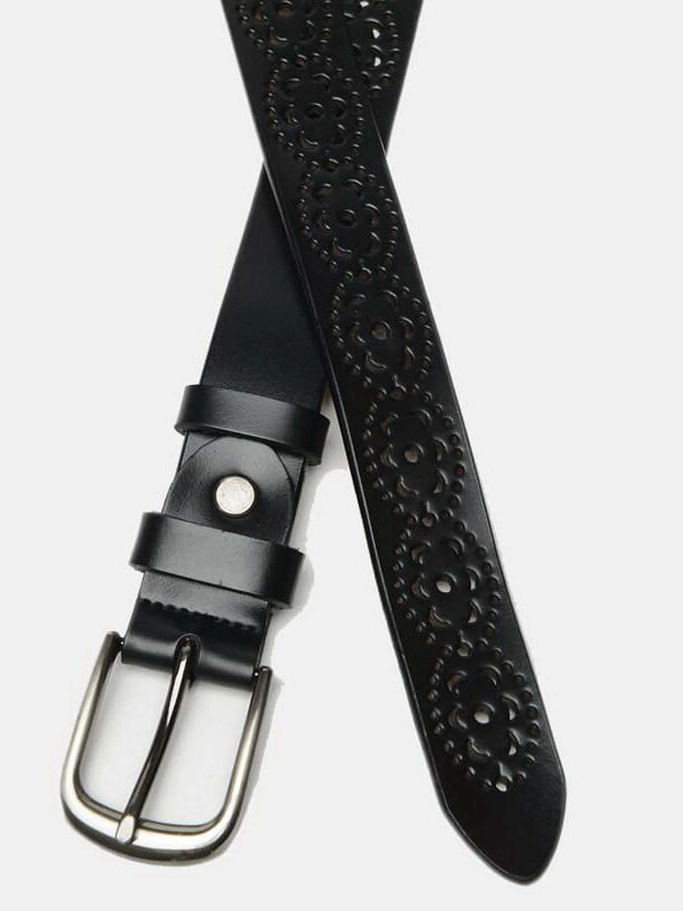 Ремені Borsa Leather модель CV1ZK-040-black Фото