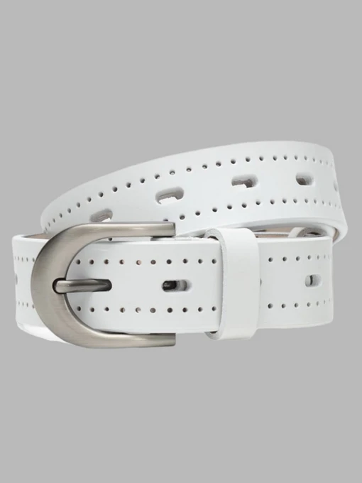 Ремені Borsa Leather модель CV1ZK-078-white Фото