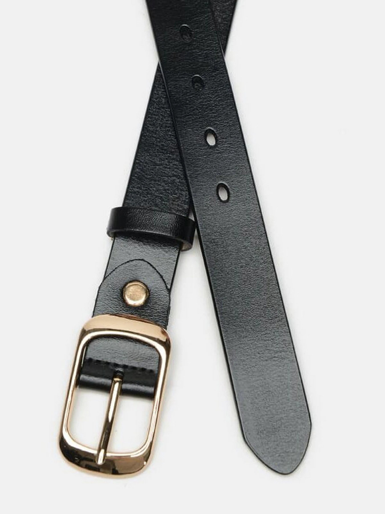 Ремни Borsa Leather модель CV1ZK-008-goldblack Фото