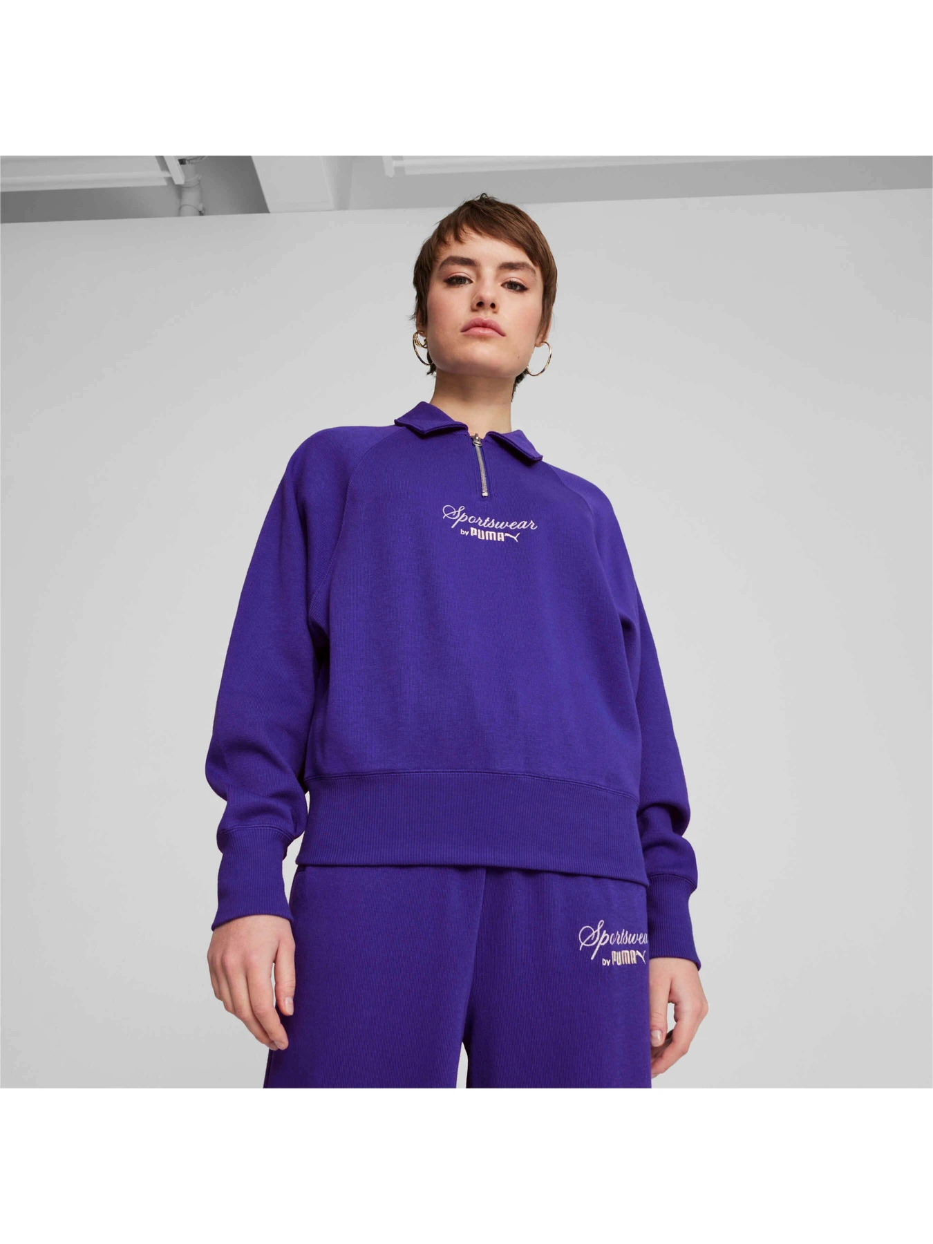 Футболки і поло PUMA Classics+ Half Zip Polo Crew модель 626561 Фото