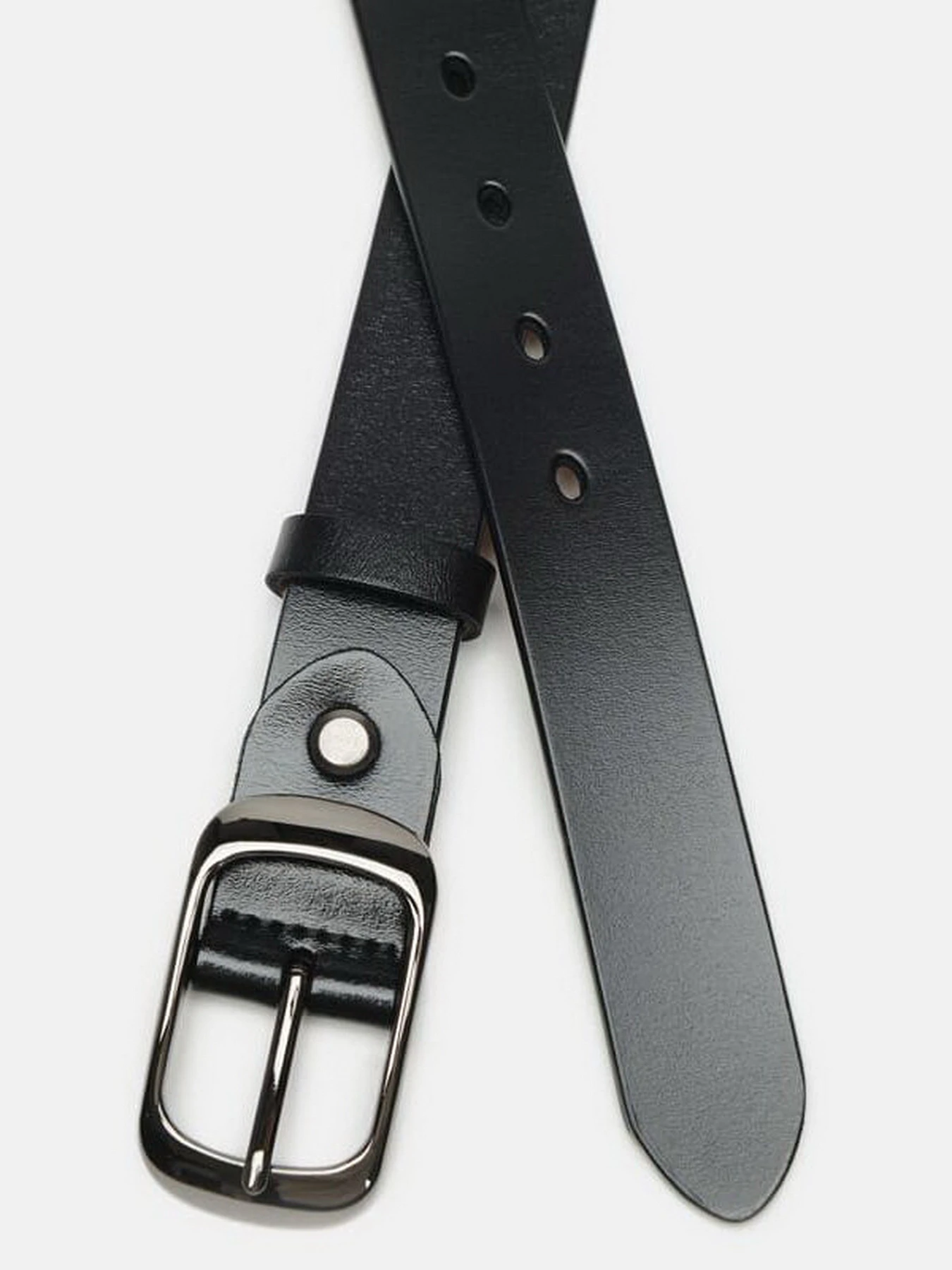 Ремені Borsa Leather модель CV1ZK-008-black Фото