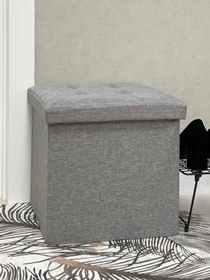 Пуф для хранения текстильный серый MBM HOME модель TH-03 GRAY Фото