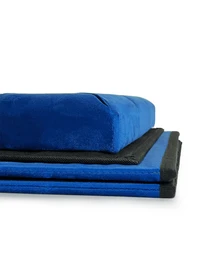 Пуф для хранения велюровый синий MBM HOME модель TH-05 BLUE Фото