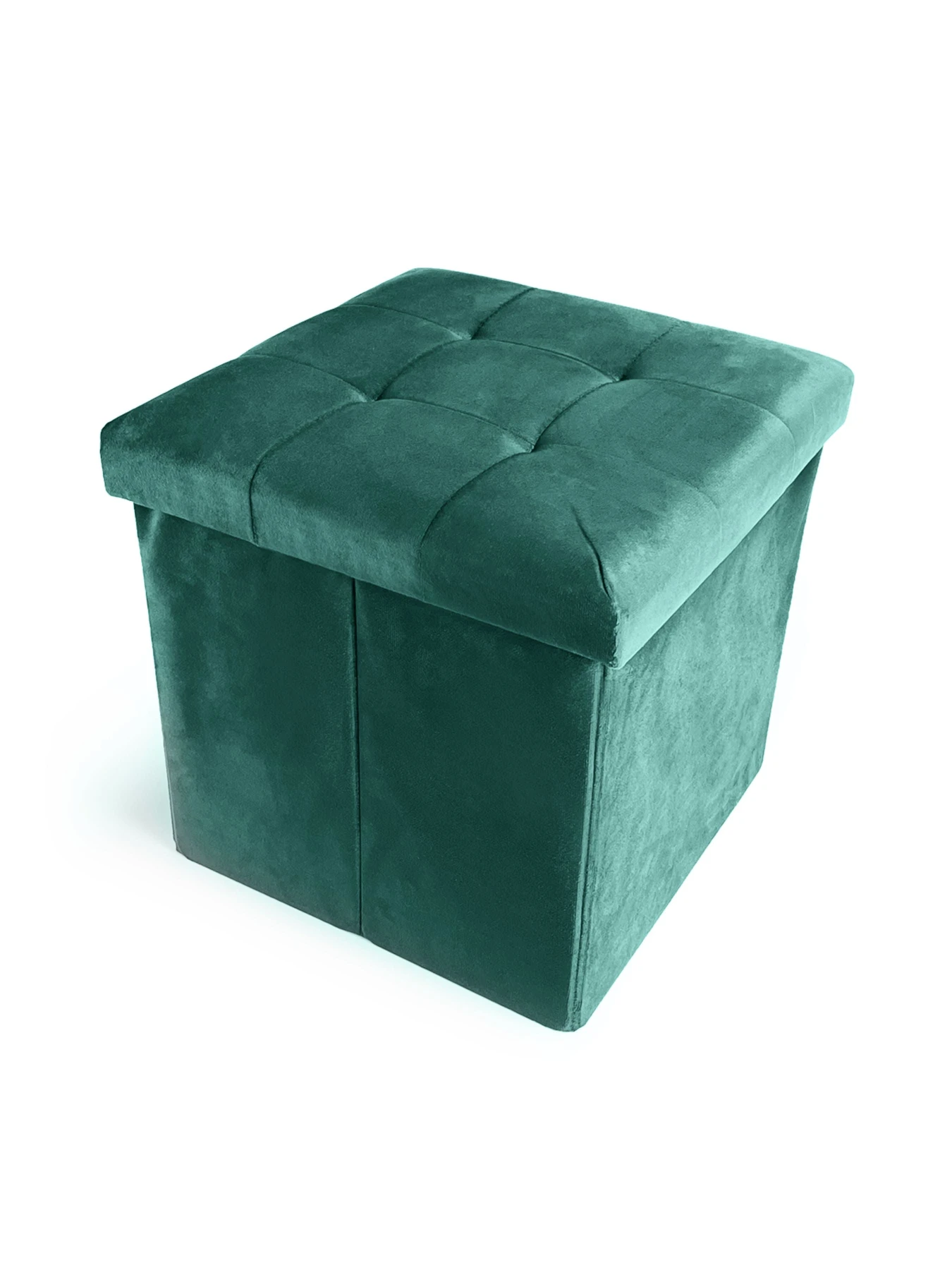 Пуф для хранения велюровый зеленый MBM HOME модель TH-05 GREEN Пуф для хранения велюровый зеленый MBM HOME модель TH-05 GREEN Фото
