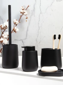 Набор аксессуаров для ванной комнаты черный Richmond MBM HOME модель MVM-MH-13 BLACK Фото