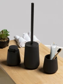 Набір аксесуарів для ванної кімнати чорний Jersey MBM HOME модель MVM-MH-21 BLACK Фото