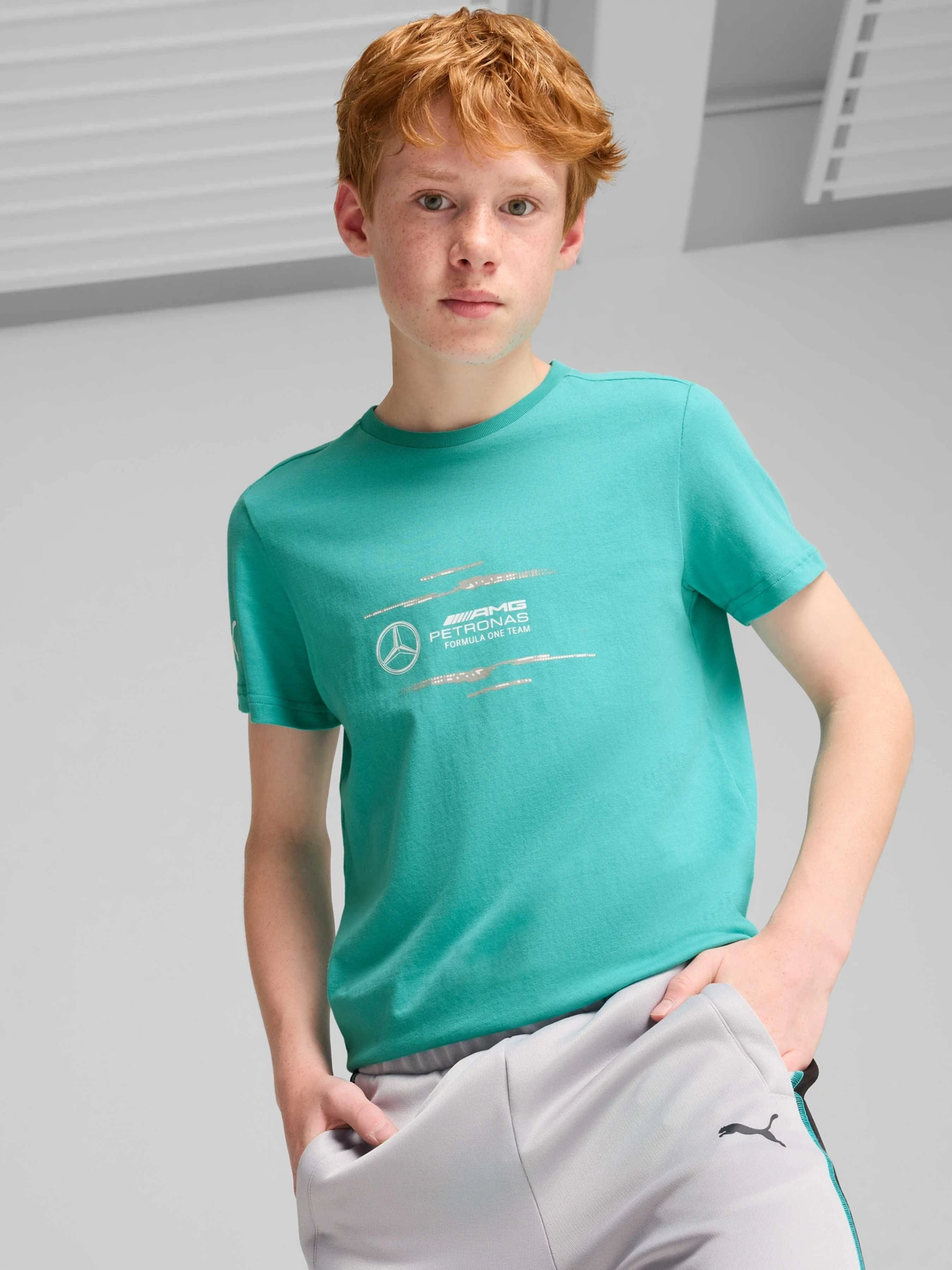 Футболки и поло PUMA Mapf1 Kids Logo Tee модель 627358 Фото