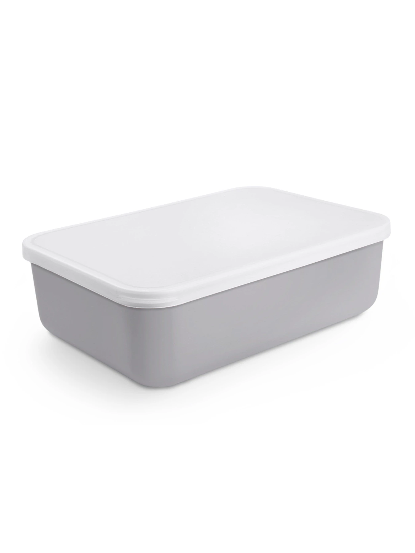 Ящик для хранения с крышкой пластиковый серый MBM HOME модель FH-10/FH-15 GRAY Ящик для хранения с крышкой пластиковый серый MBM HOME модель FH-10/FH-15 GRAY Фото