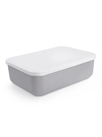 Ящик для хранения с крышкой пластиковый серый MBM HOME модель FH-10/FH-15 GRAY Фото