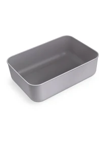 Ящик для хранения с крышкой пластиковый серый MBM HOME модель FH-10/FH-15 GRAY Фото