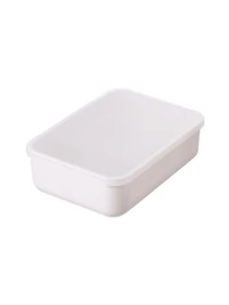 Ящик для хранения с крышкой пластиковый белый MBM HOME модель FH-10/FH-15 WHITE Фото