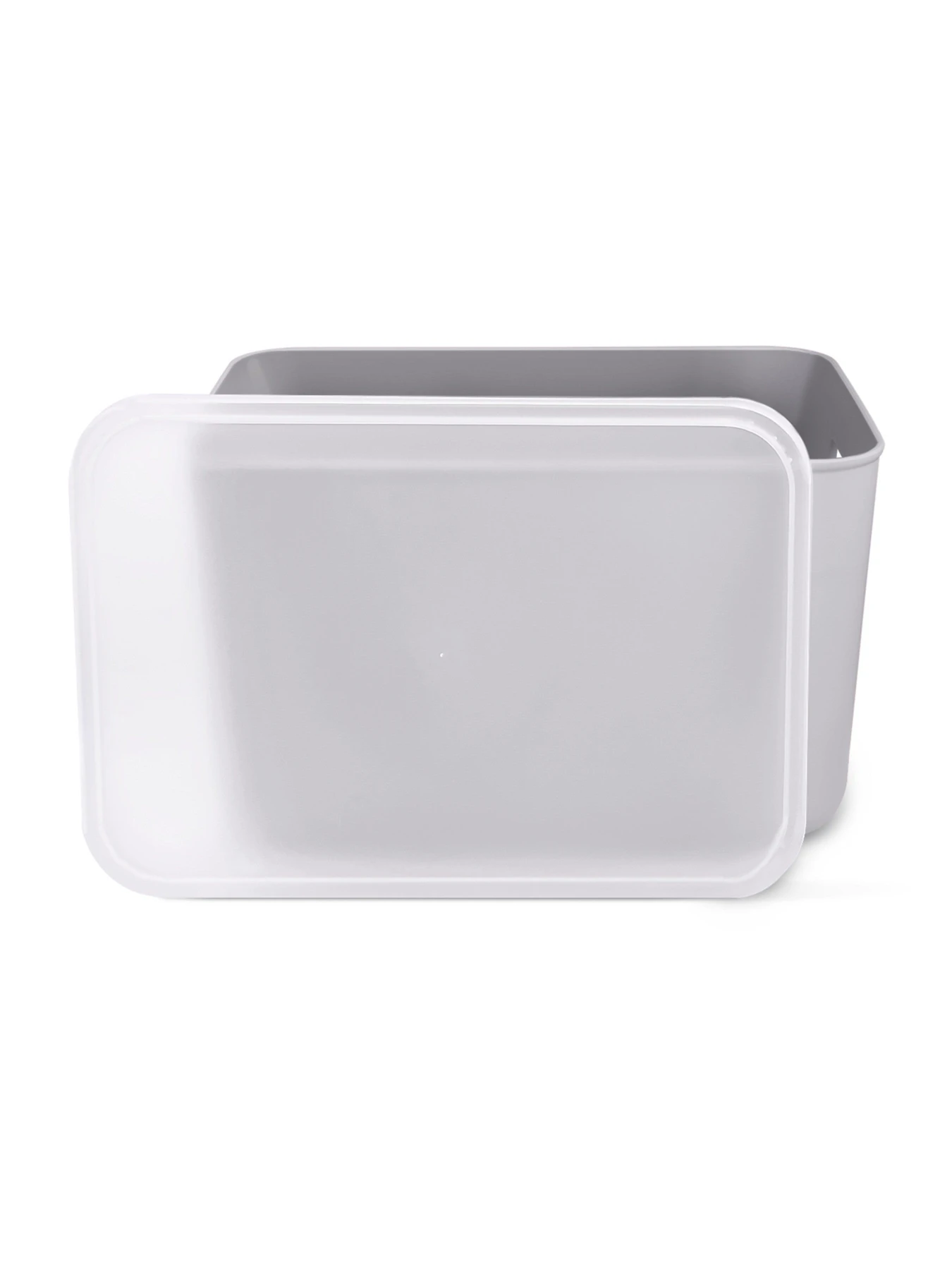 Ящик для хранения с крышкой пластиковый серый MBM HOME модель FH-11/FH-15 GRAY Ящик для хранения с крышкой пластиковый серый MBM HOME модель FH-11/FH-15 GRAY Фото