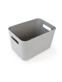Ящик для хранения с крышкой пластиковый серый MBM HOME модель FH-11/FH-15 GRAY Фото