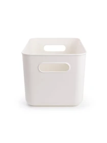 Ящик для хранения с крышкой пластиковый белый MBM HOME модель FH-11/FH-15 WHITE Фото