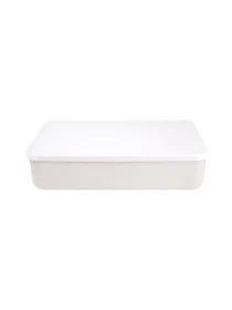 Ящик для хранения с крышкой пластиковый белый MBM HOME модель FH-12/FH-16 WHITE Фото