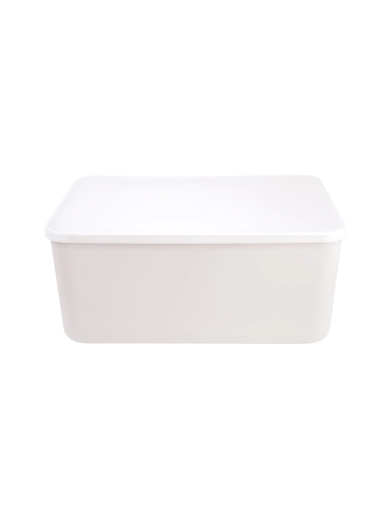 Ящик для хранения с крышкой пластиковый белый MBM HOME модель FH-13/FH-16 WHITE Ящик для хранения с крышкой пластиковый белый MBM HOME модель FH-13/FH-16 WHITE Фото