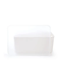 Ящик для хранения с крышкой пластиковый белый MBM HOME модель FH-13/FH-16 WHITE Фото