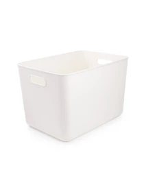 Ящик для хранения с крышкой пластиковый белый MBM HOME модель FH-14/FH-16 WHITE Фото