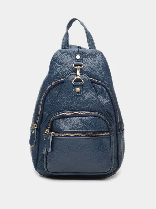 Рюкзаки Borsa Leather модель K1162-blue Фото