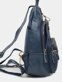 Рюкзаки Borsa Leather модель K1162-blue Фото