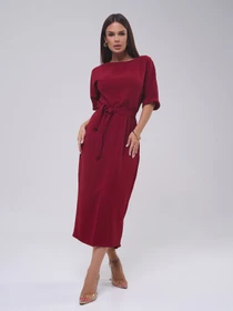 Сукні ISSA Plus модель 14809_бордовый Фото