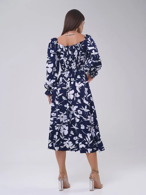 Бавовняна Жіноча Сукня міді ISSA Plus фото 3