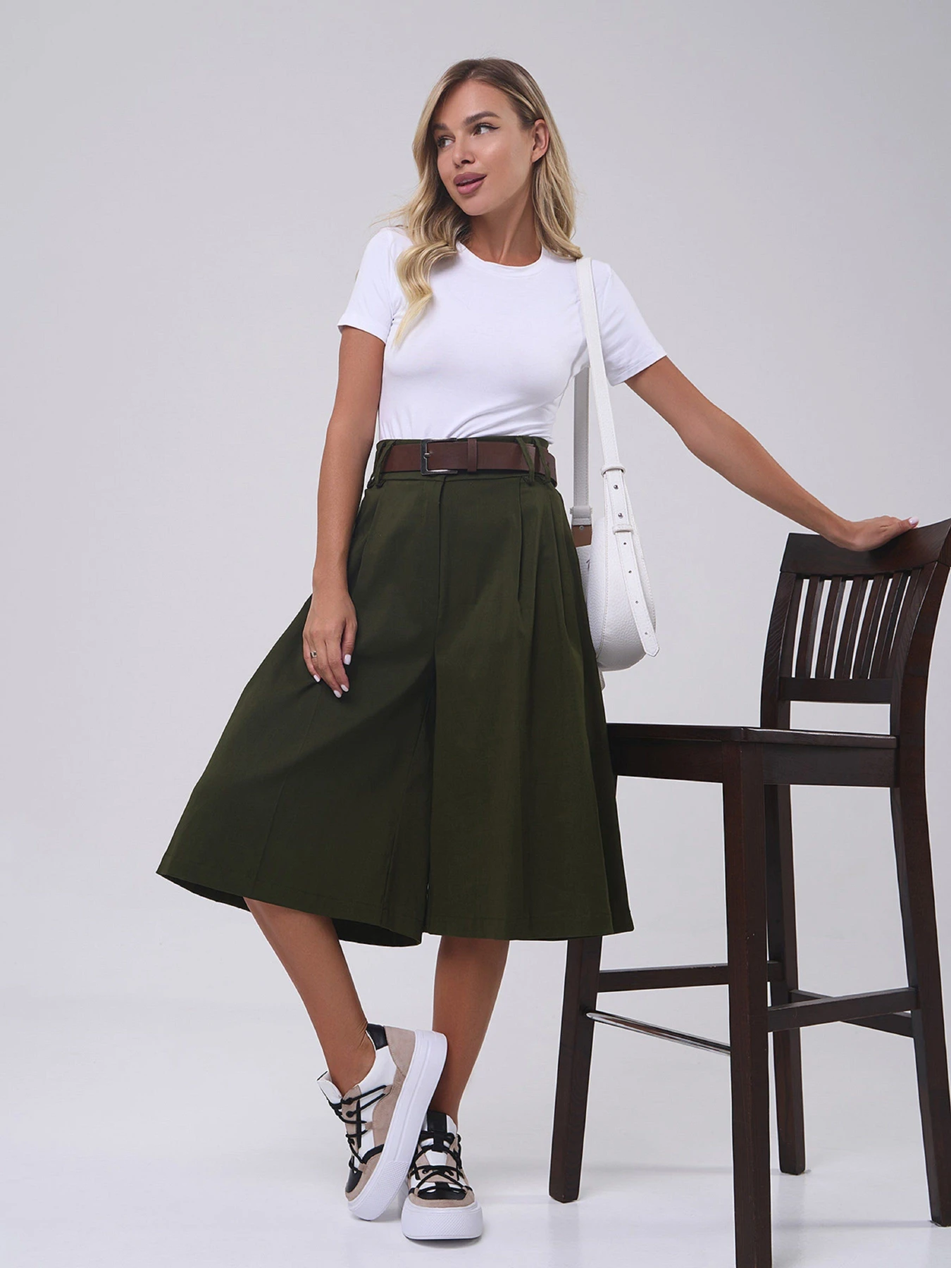 Брюки ISSA Plus модель 14807_хаки Брюки ISSA Plus модель 14807_хаки Фото