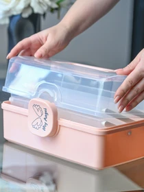 Органайзер для мелочей розовый MBM HOME модель PC-16 S PINK Фото