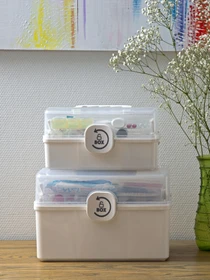 Аптечка-органайзер белая MBM HOME модель PC-16 WHITE Фото