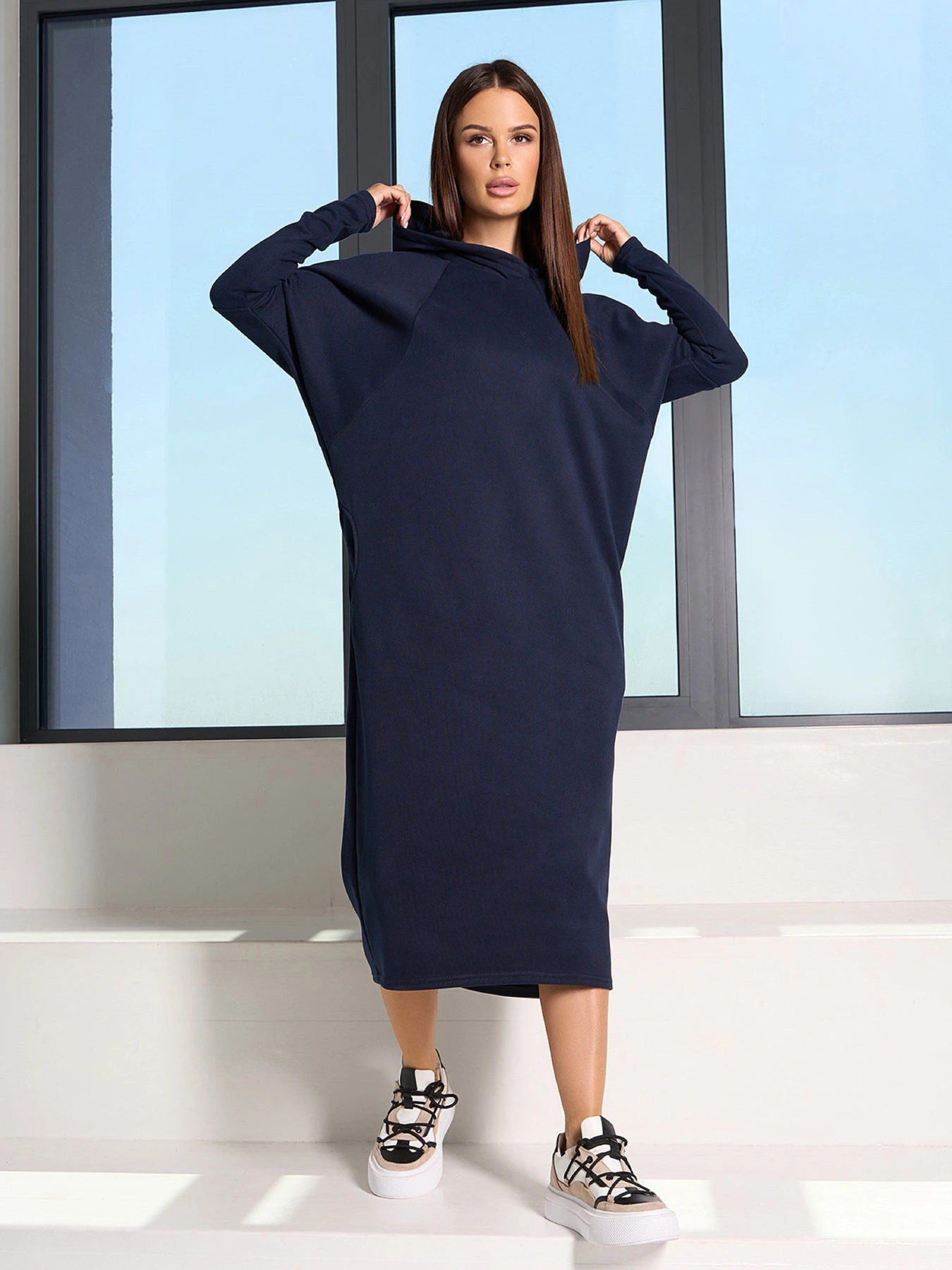 Платья ISSA Plus модель 14825_темно_синий Платья ISSA Plus модель 14825_темно_синий Фото