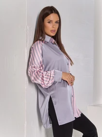 Сорочки ISSA Plus модель 14826_мультиколор Фото