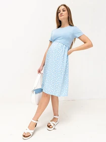 Платья Yula mama Gwinnett модель GwinnettDR-24.013BlueYLMMDR Фото